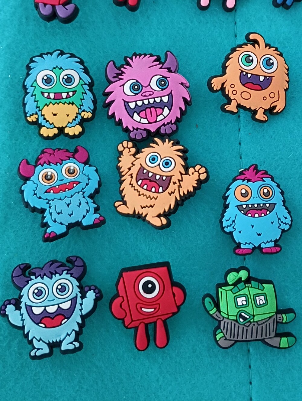 10/$10 Jibbitz Croc Shoe Charms - Mix/Match - Cartoon Monsters - New
